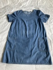Tu Woman Blue Denim Dress Size 14