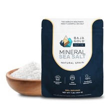 Baja Gold Mineral Sea Salt – Unrefined Mineral-Rich Sea Salt, 454g –Natural