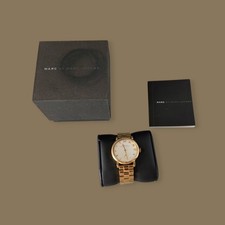 Marc Jacobs Ladies Watch Boxed With Papers Links Gold Tone Working 