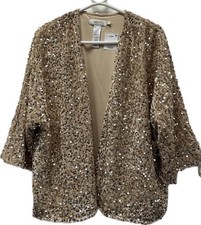 NEW Next Velvet Sequin Gold