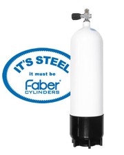 Faber Steel Scuba Dive Cylinder 12L / 300 Bar Nitrox Ready
