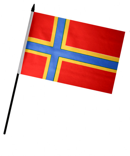 Orkney islands hand flag - orkney, (9"