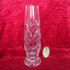 Royal Doulton Lead Crystal Glass By Webb Corbett  7" Tall Vase Weight 245 g