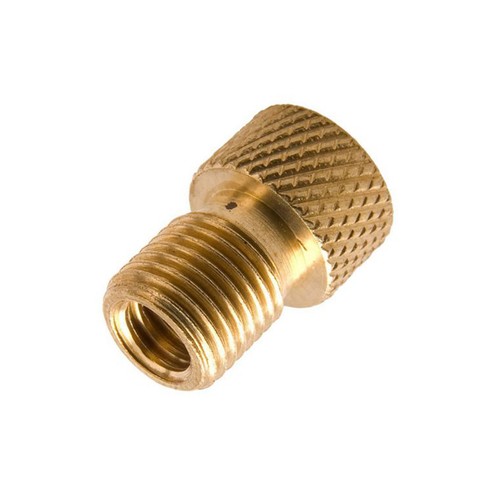 Brass adaptor schrader - brass,