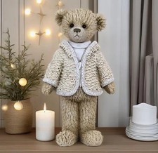 Large Resin Teddy Bear Figure