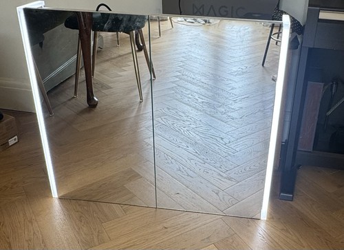Pebble grey grace led bathroom - pebble,
