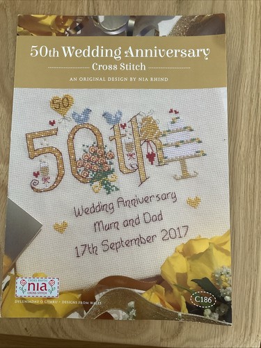 50th anniversary cross - 50th, stitch