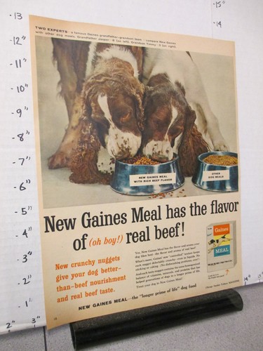 Newspaper 1959 gaines meal - newspaper,