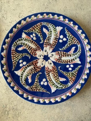 Decorative plate handmade - decorative, in