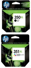 Genuine HP 350 XL & 351 XL Ink Cartridges Black Tri-Colour CB336E CB338E -