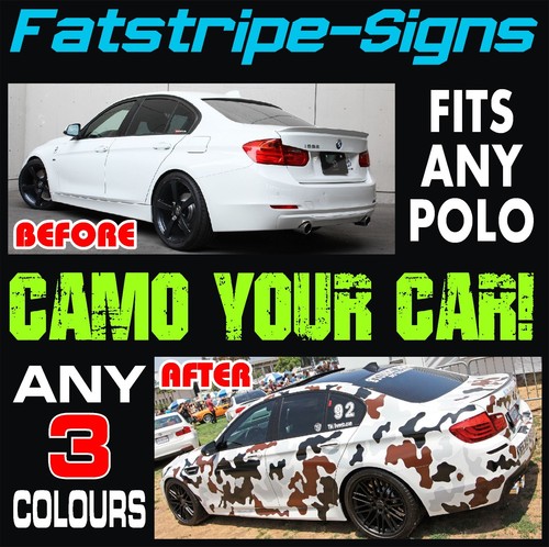 Fit polo camo graphics - vw,