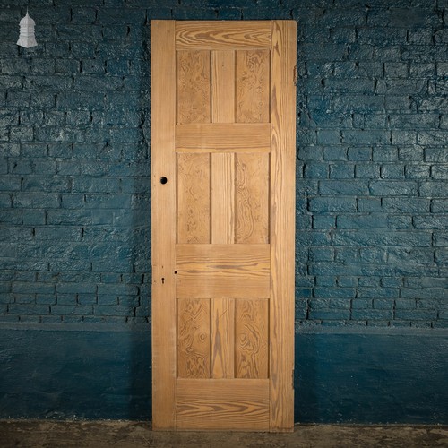 Pitch pine panelled door 6 - panelled,