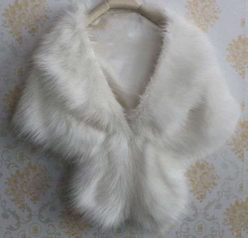 Faux fur shawl - faux,