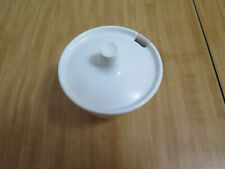 Gaydon Melmex melamine salt and pepper, egg cup, sugar bowl. Yellow.