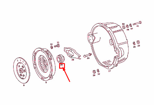 Mercedes benz r107 clutch - sl,