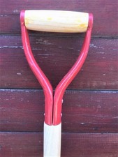 SPADE SHOVEL REPLACEMENT SPARE WOOD WOODEN SHAFT TAPERED Y HANDLE GARDEN FORK-1