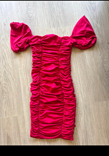 Polly pink ruched puff - oh,