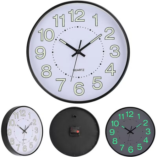 Luminous wall clock round - luminous,