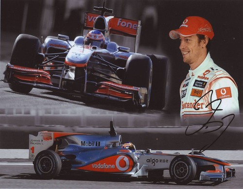 Jenson button autograph signed - jenson,