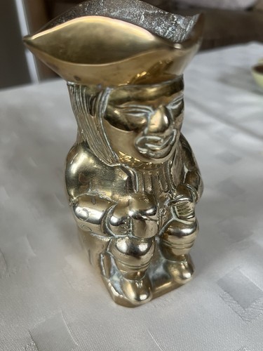 Solid brass toby - solid, jug
