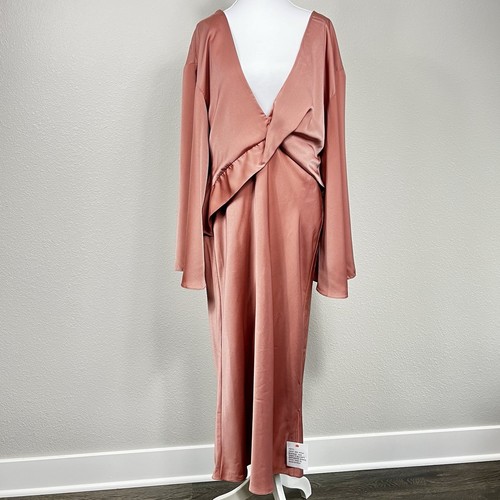 Asos satin maxi dress rose - dress,