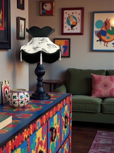 Vintage garden birds - , table