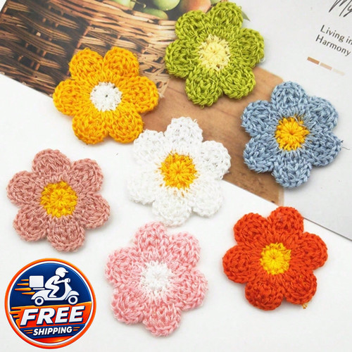 30pcs 35mm crochet flower - 30pcs,