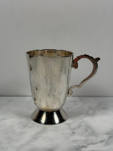 Vintage silver plated pedestal - silver,