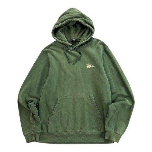 00s stussy green hoodie - stussy,