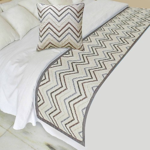 Decorative queen bed runner - bed,