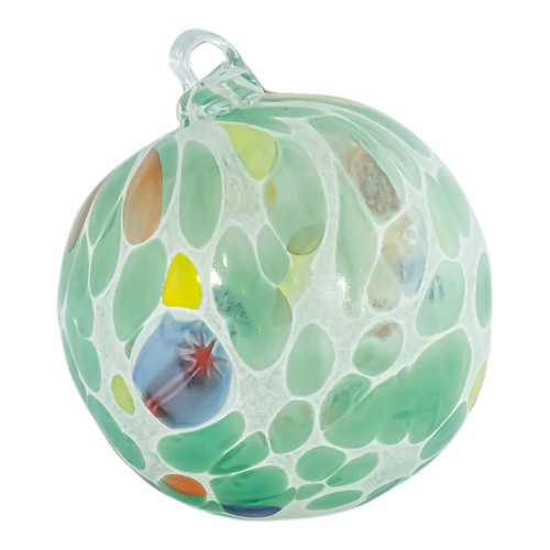 Green murano glass bauble xmas - green,