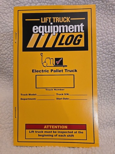 Lift truck equipment log for - truck,