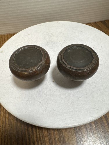Pair vintage metal door - of,