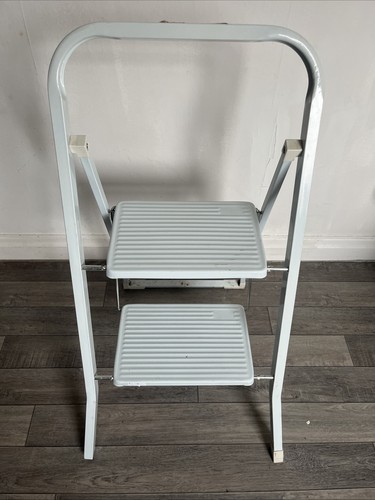 Foldable two step ladder white - foldable,