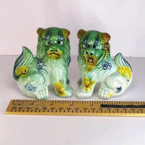 Pair glazed ceramic - ceramic, chinese