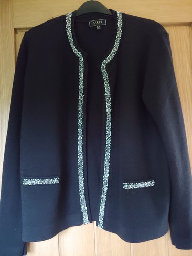 Lipsy black cardigan with grey