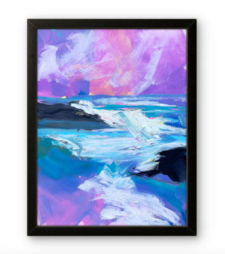 Abstract coastal seascape - abstract,