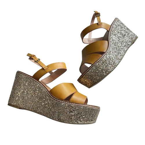 Aldo gold glitter platform - aldo,