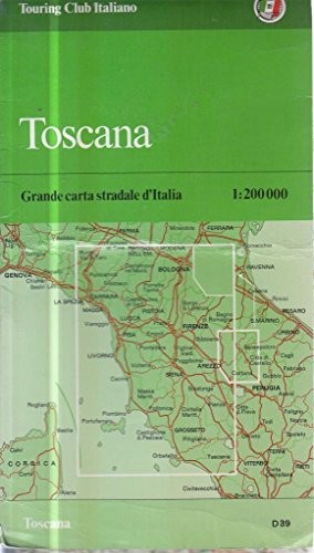 Tuscany map sheet - map, folded