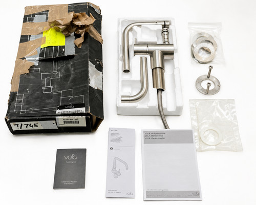 Vola kv8 brushed stainless - vola, kv8-40