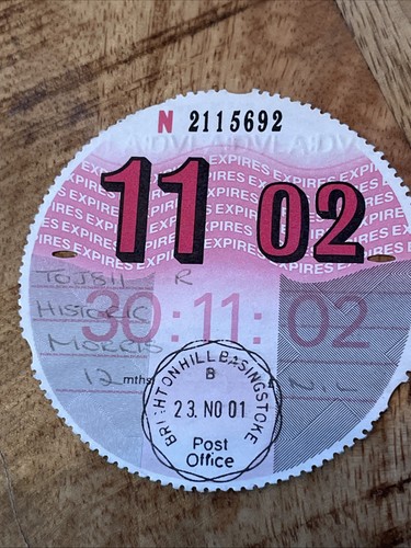 Old tax disc - old, morris)
