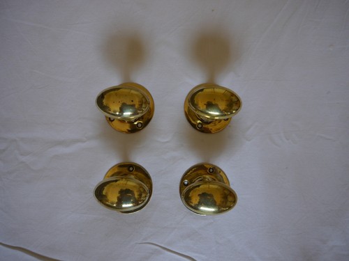 Four brass oblong victorian - four,