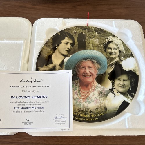 Queen mum commerative - queen, plate