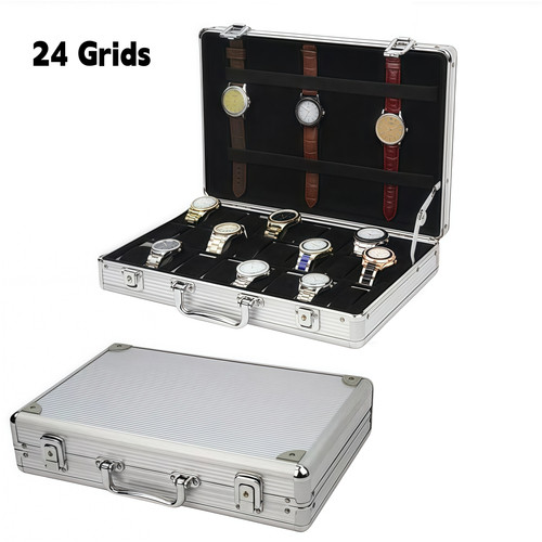 Grids watch case aluminum - grids,
