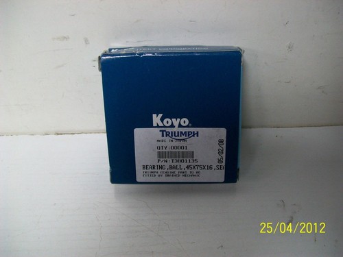 Triumph bearing ball - bearing, 45x75x16