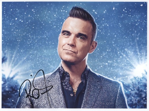 Robbie williams signed photo - williams,