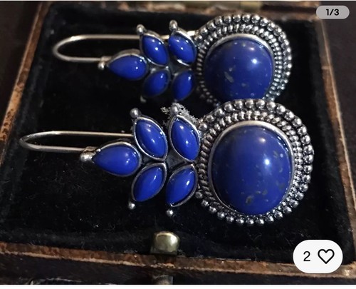 Vintage style natural lapis - vintage,