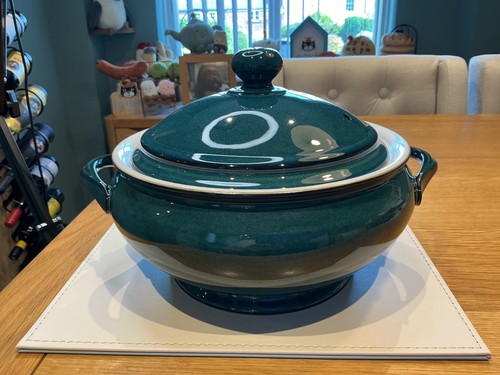 Denby greenwich footed lidded - greenwich,