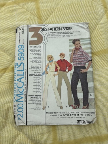 Mccalls 5909 sewing patterns - mccalls,