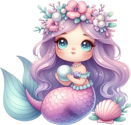 Magical sea mermaid wall - sea,